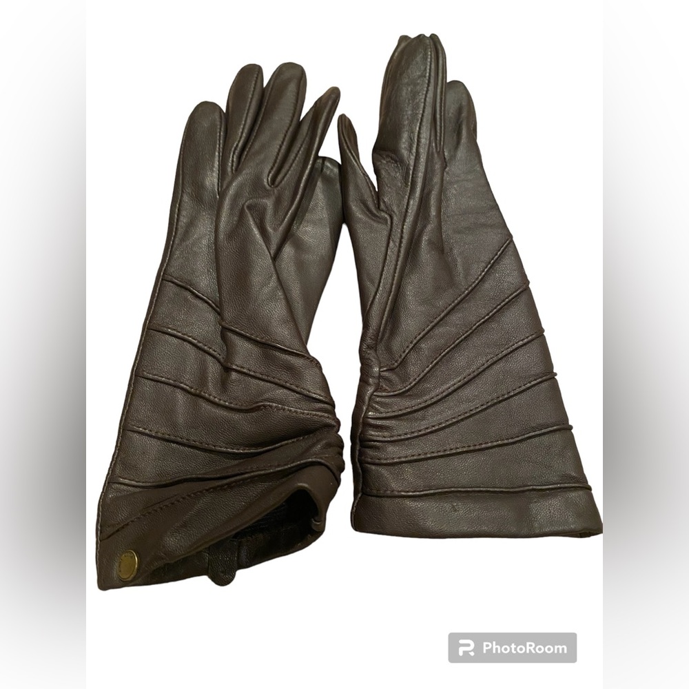 Brown Leather Gloves